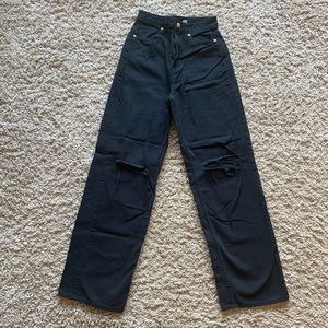 H&M Divided wide leg black jeans size 2 “Utah girl” jeans